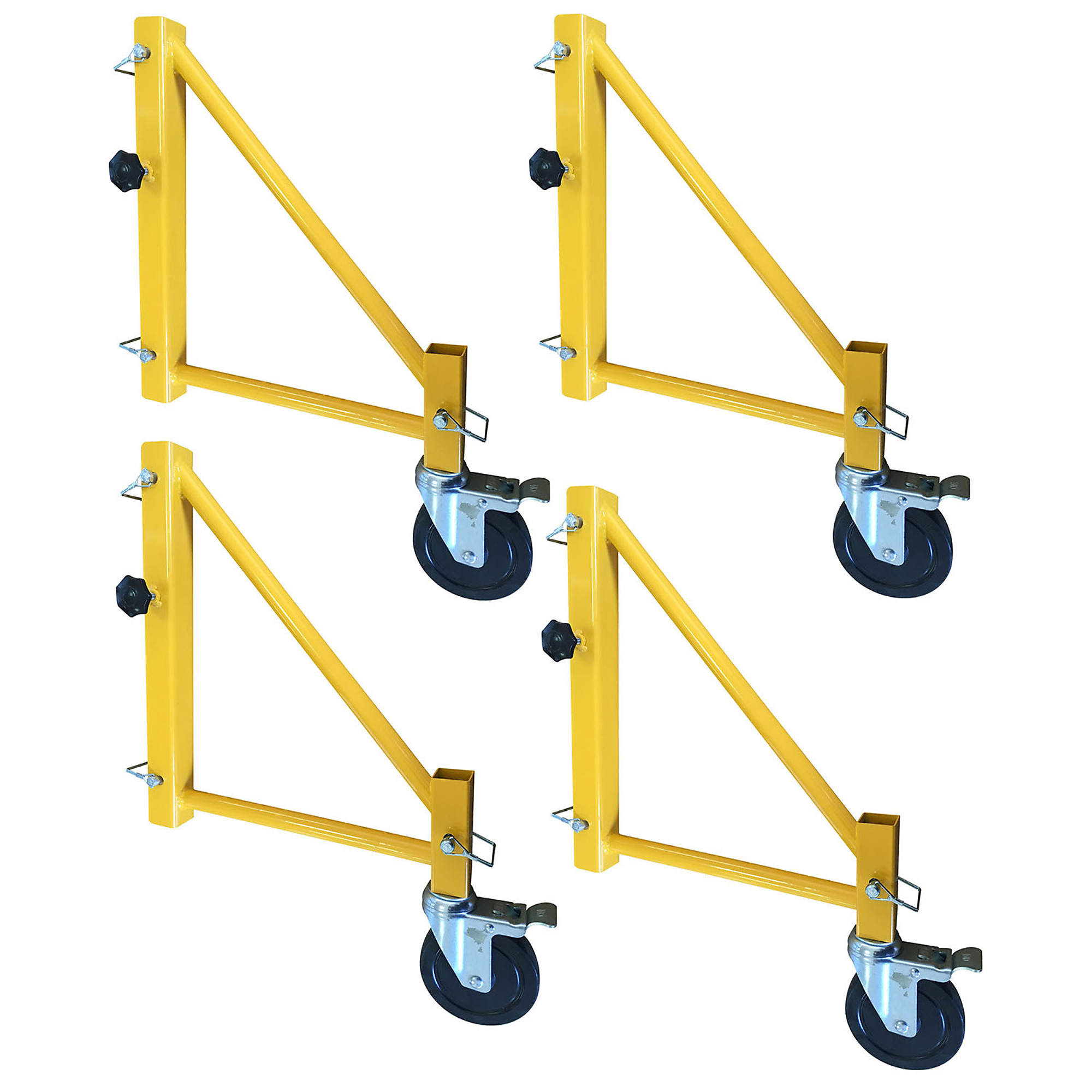 ProSeries, 18in. Scaffolding Outriggers w/ Casters - 4 Pieces, Model# GSORWCS